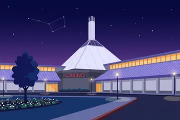 Elements Casino Brantford with its finned tower