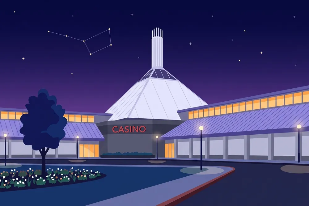 Elements Casino Brantford with its finned tower