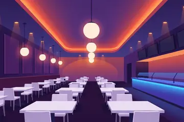 Buffet hall at Cascades Chatham